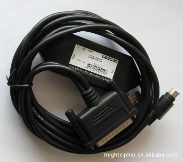 供应三菱编程电缆，USB-SC09转换电缆