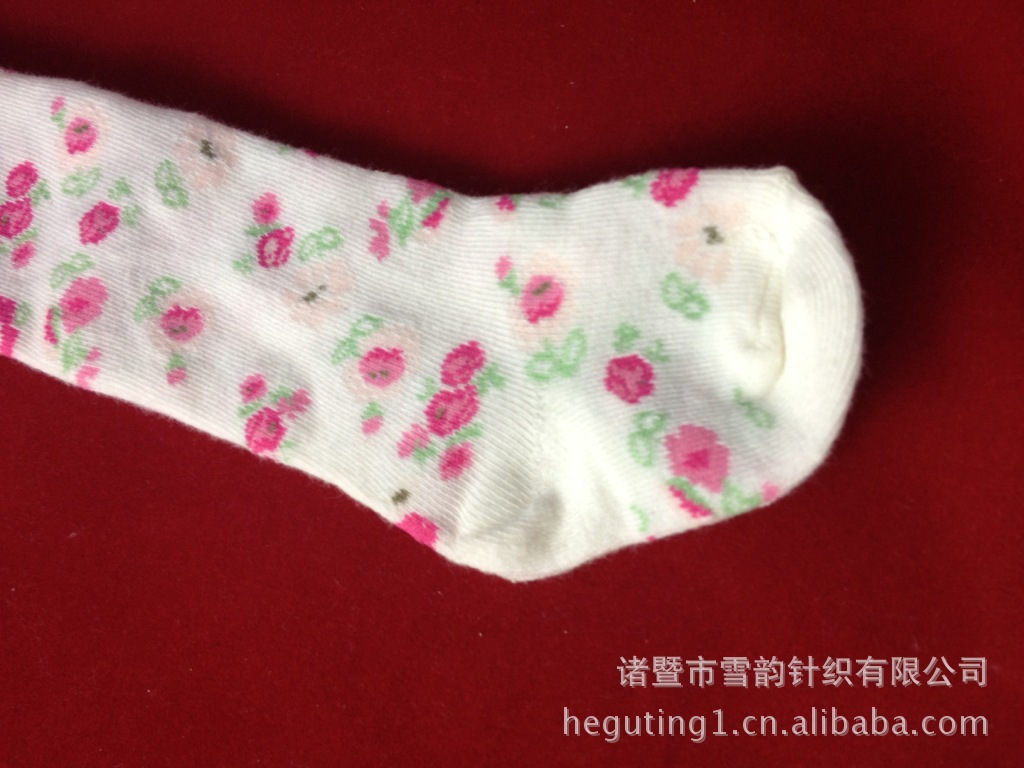 【供应批发 婴儿连裤袜 打底裤 连脚裤 花心白色