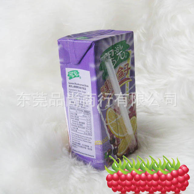 【香港阳光柠檬黑加仑汁 250ml 香港进口饮料