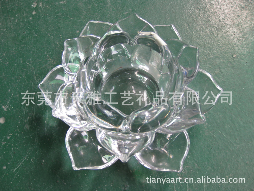 批发采购玻璃工艺品-彩色玻璃花 人工拉丝玻璃