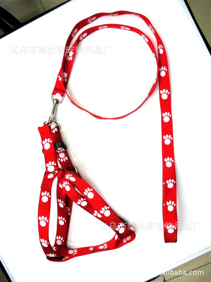 【1.0*140cm宠物脚印尼龙带,狗链,宠物牵引带