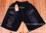 外贸原单童装牛仔裤中裤现货批发 夏季宽松型儿童牛仔中裤 T121