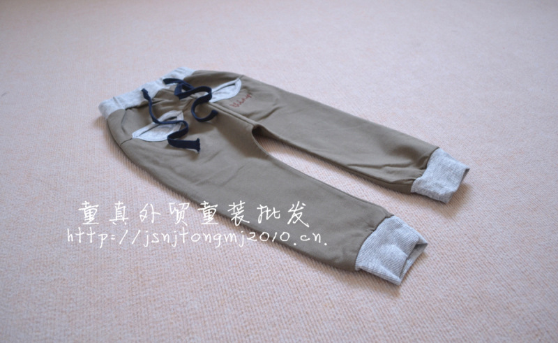A1-017 韩国精品 男童束腿长裤 收口休闲运动裤