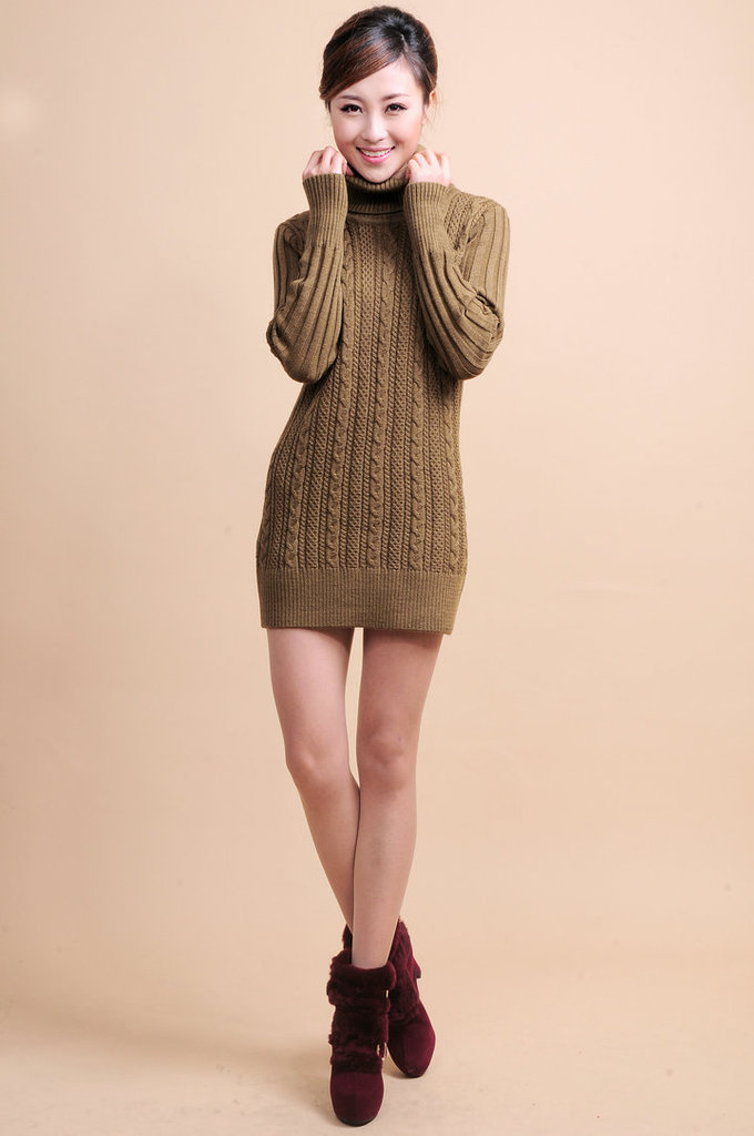 2012秋冬新款女士长款<em>毛衣</em> <em>时尚</em>百搭简约<em>高领</em>