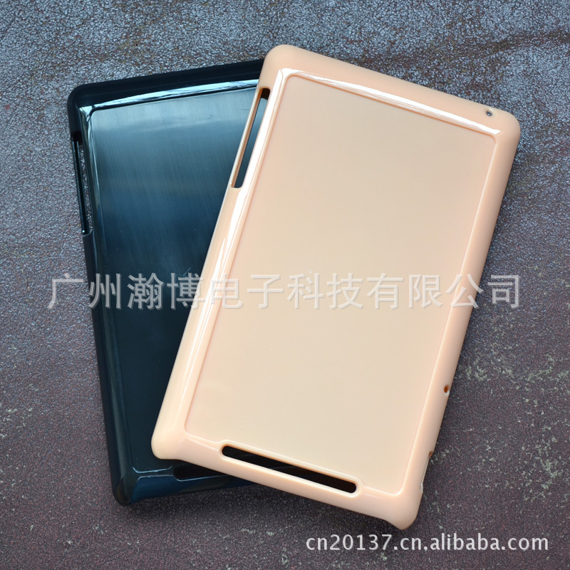 谷歌GOOGLE NEXUS7帖皮手机保护套 镶钻 水贴贴皮手机壳 谷歌平