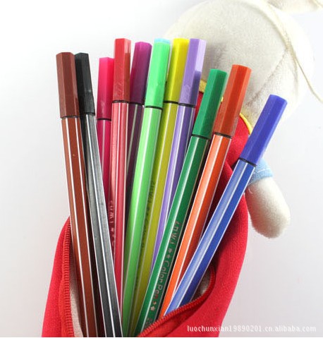 【Q386A手绘POP工具 12色纤荧光笔 记号笔 