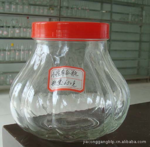 【本公司直销大口南瓜瓶玻璃瓶大口玻璃罐玻璃