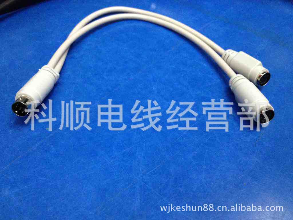 【厂家供应鼠标一分二线 鼠标线 键盘线 PS2线