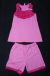 品牌家居服批发 PINK家居服 夏款短袖吊带睡衣套装批发网