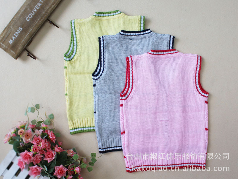 <em>批发</em>采购童毛衣-2012秋款儿童毛衣背心<em>批发</em> 韩