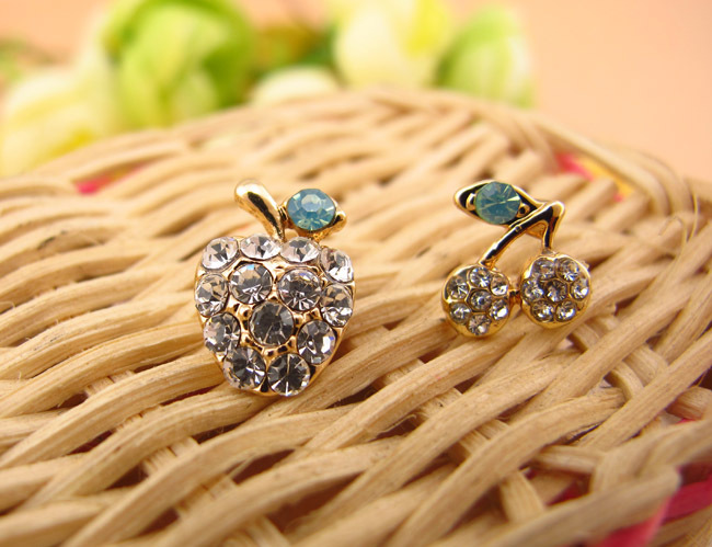 【E188 韩版耳耳批发 18K金保色电镀 防过敏 