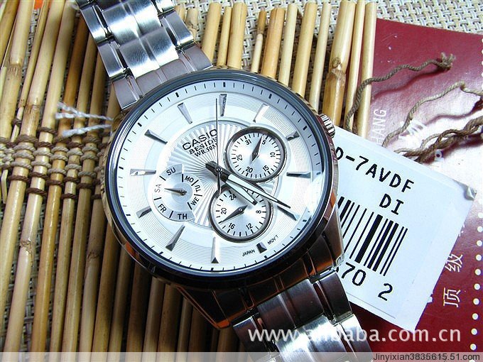 【批发\/代理\/卡西欧手表\/BEM-302D-7A\/全钢\/高