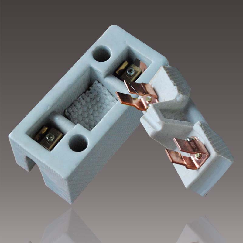 国标陶瓷保险盒(30a)插入式熔断器 保险丝盒 白料 插铅丝