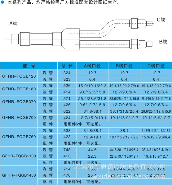 海尔分歧管系列 b系列      分歧管,也就是中央空调分歧管,分支器