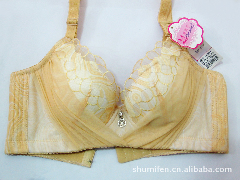 网纱性感低胸<em>聚拢型文胸</em> <em>四排扣</em>侧加宽收副乳