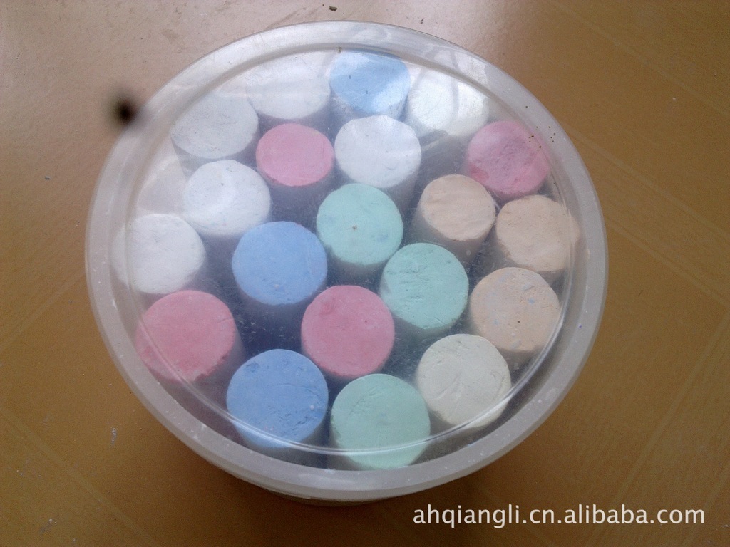 红色粗大粉笔 (3支\/盒装) 过欧盟检测要求图片,