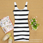 2012官网同步欧美HM  女装时尚休闲 中长款 吊带欧美女装连衣裙