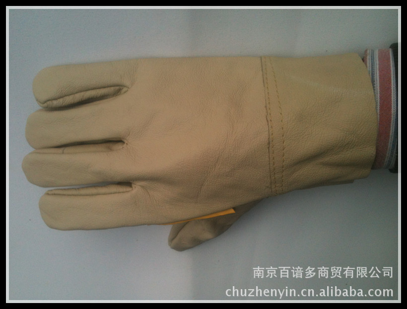 【劳保手套头层牛皮劳动电焊工人防护工作手套