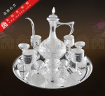 纯银工艺品.银器.纯银制品.纯银酒具.高工艺百花图-鸳鸯戏水