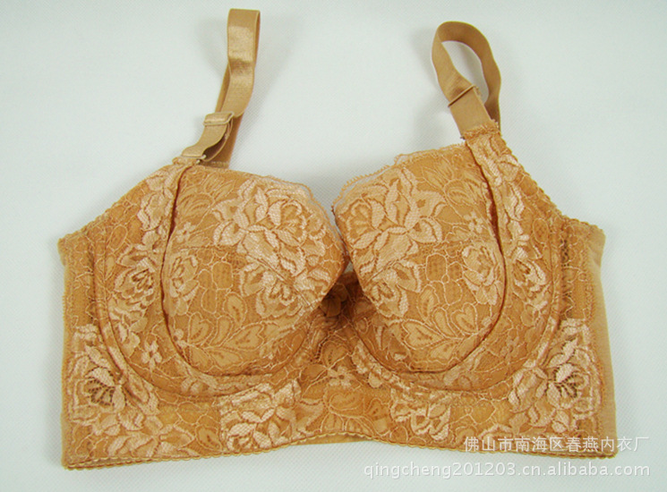 水晶<em>樱花文胸</em> 经典金五扣 超高比位塑型 轻薄透