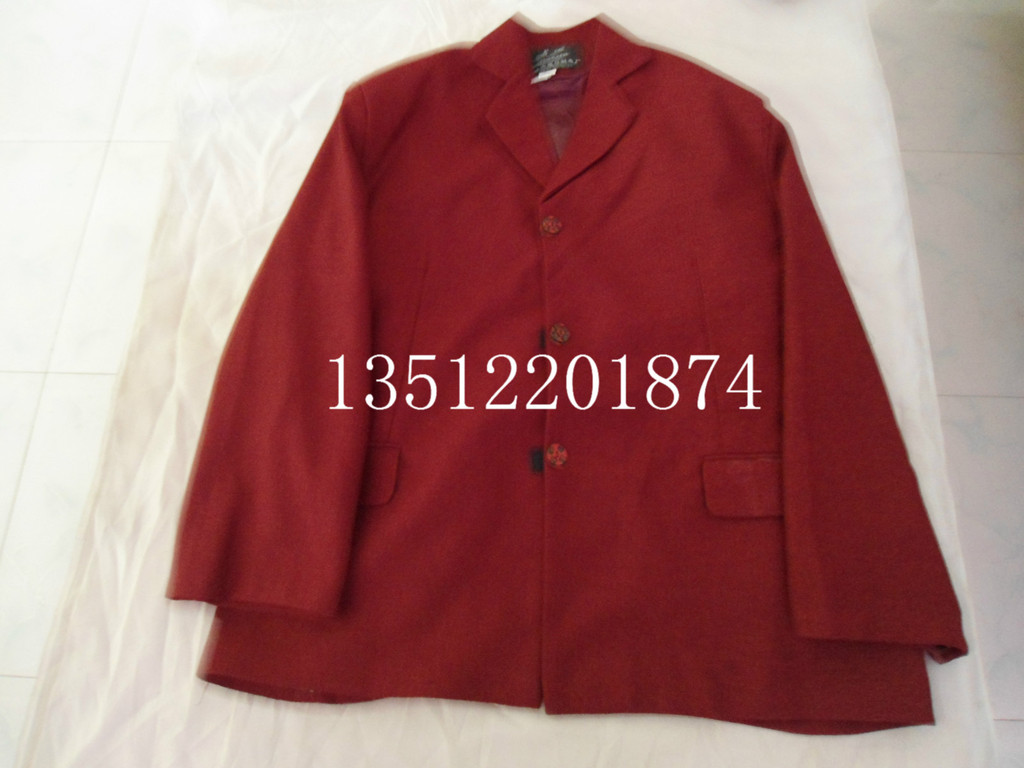 厂家直销高档毛料现代服装殡葬用品批发寿衣鞋