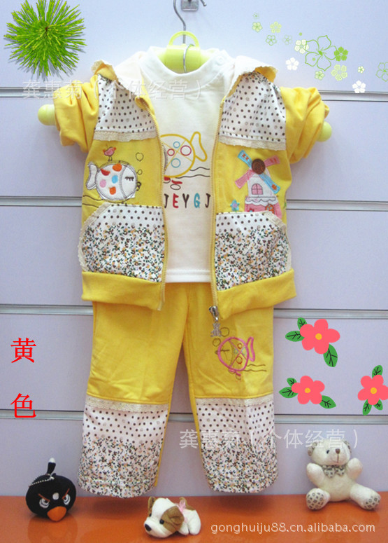 2012<em>春秋</em>新款小风车套装<em>女宝宝春秋</em>套装婴儿
