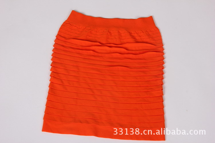 雅诗良品D40100-8橙色 欧美货源 女式秋装批发