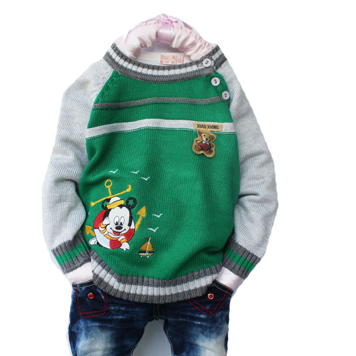 2012秋装儿童<em>毛衣</em> <em>宝宝</em>毛线衣 <em>米奇图案</em>男女童