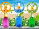 供应新款手持便携式喷水风扇 喷雾降温风扇 夏天玩具 创意礼品