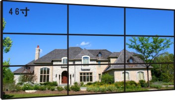 46寸 超窄边拼接墙效果图1