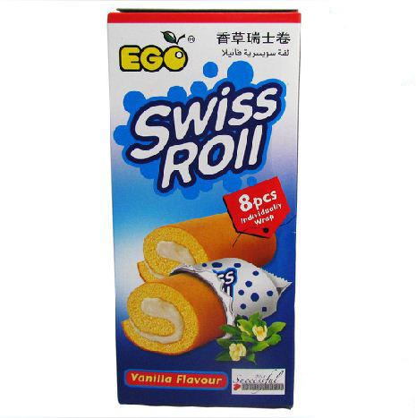 【马来西亚 EGO香草味瑞士卷176g*24盒\/箱 进