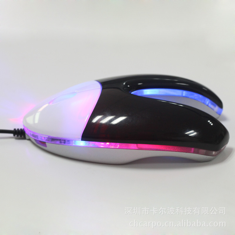 卡尔波C5 新款有线usb鼠标风水渠usb鼠标 LED发光鼠标