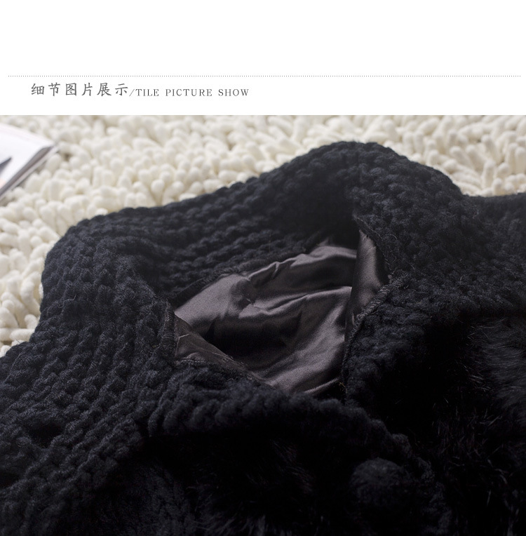 【毛呢<em>外套</em> 欧式优雅手工<em>勾</em>织羊毛<em>马甲外套</em>12