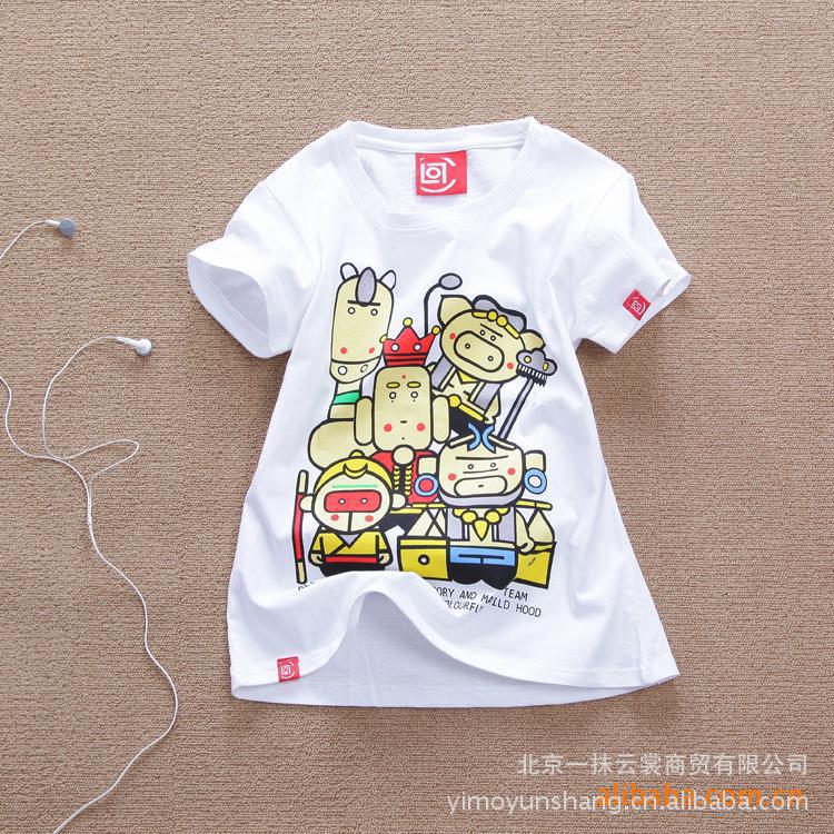夏季厂家批发<em>女装CLOT</em>唐僧四人卡通图案纯棉