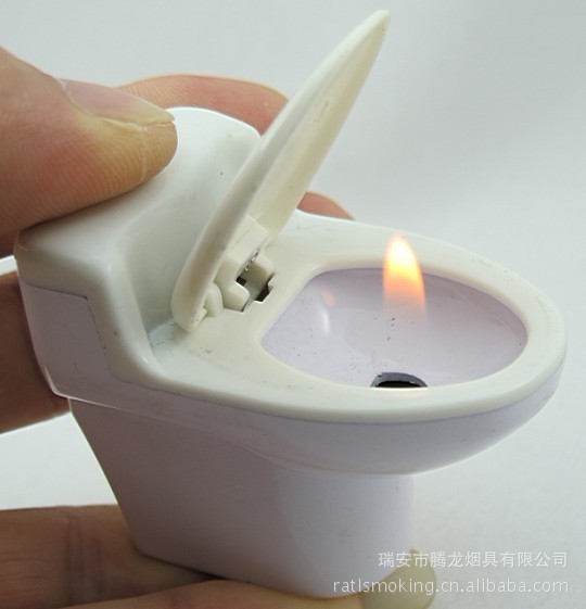 【供应抽水马桶打火机 创意打火机 新奇广告打
