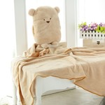 夏季批發 方熊三用空調毯暖手靠墊 抱枕被 毛絨玩具禮品招代理