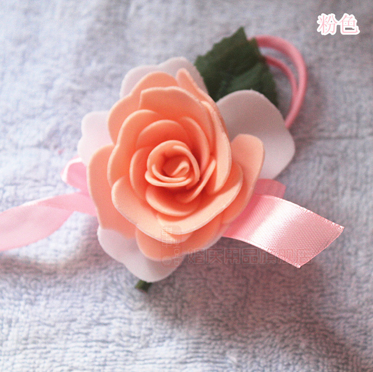 新娘手腕花 伴娘手花 <em>结婚姐妹花</em> 手腕花 结婚手