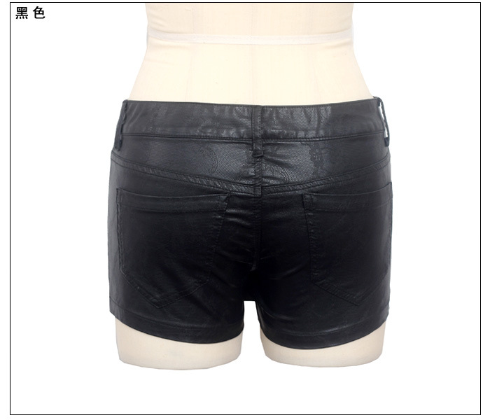 LAM1176#2012秋装新款韩版蕾丝<em>花纹</em>pu<em>皮短</em>