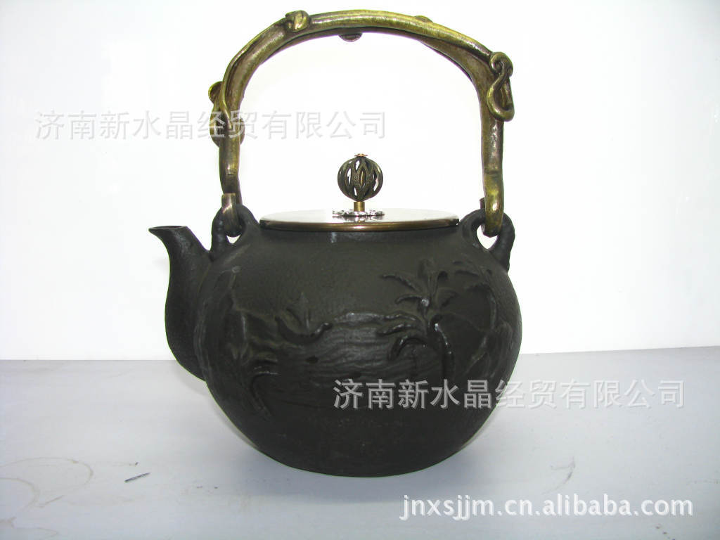 1.3升 海南风景铸铁茶壶图片,1.3升 海南风景铸