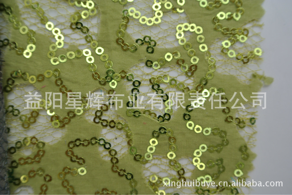 豹纹亮片激光绣花面料婚纱礼服舞台服箱包手袋面料,E22