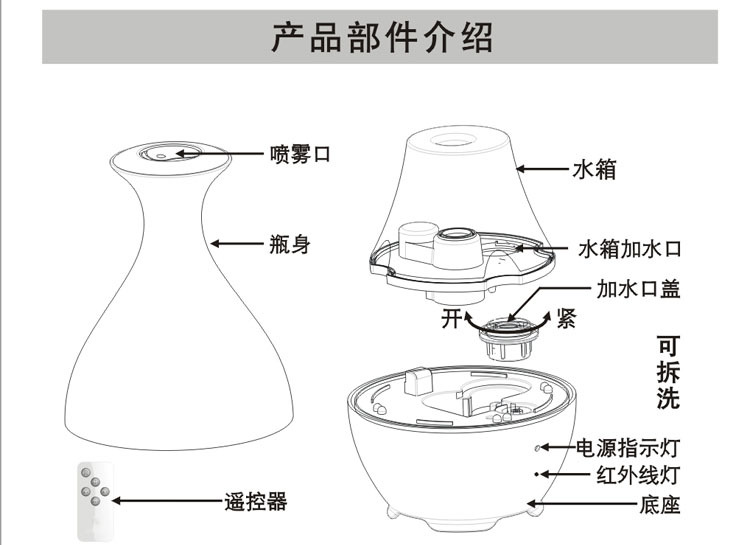 批发采购加湿器-家用陶瓷加湿器 超声波加湿器