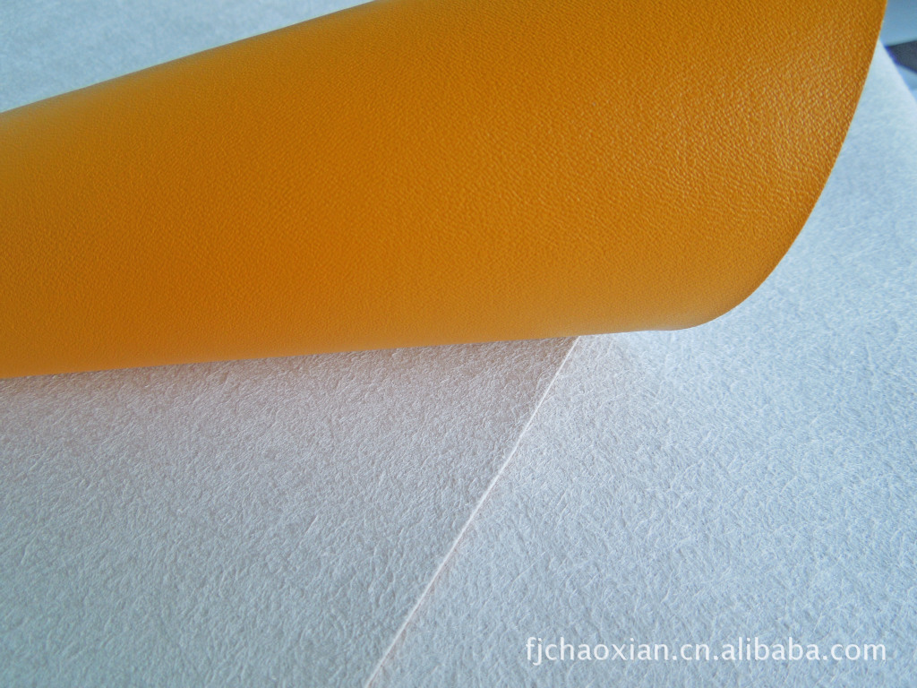 【环保pu人造革 不同厚度超纤底材 pu贴面箱包