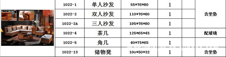 转角沙发规格信息