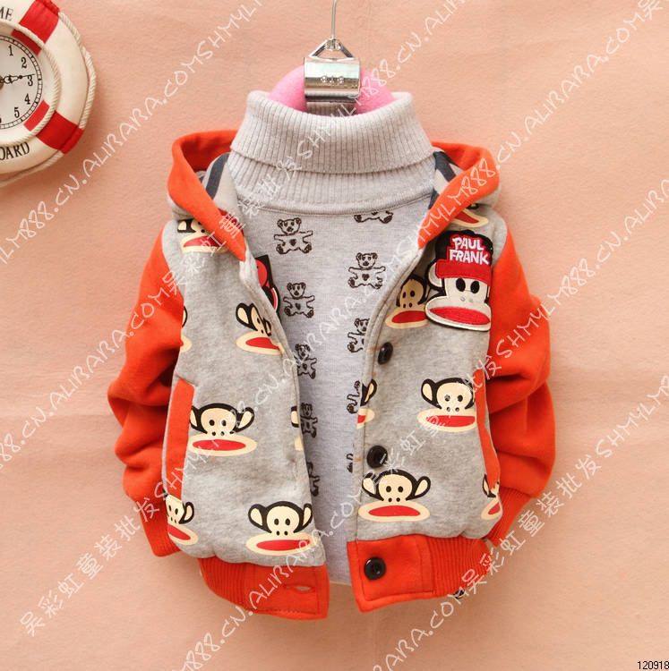 TNS27-1 2012秋小童TGPP 大嘴猴卫衣棉帽衫