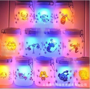 浪漫爱情 情人必送12星座阳光罐 双色彩绘阳光