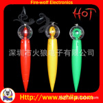 【迷你大个闪光笔】迷你火箭转球笔/深圳迷你火箭型转球笔
