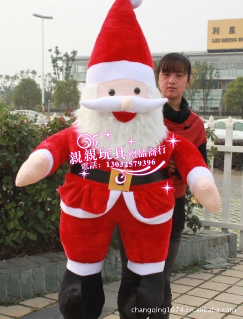 圣诞老人公仔玩偶 公仔毛绒玩具 多个<em>尺寸</em>可以