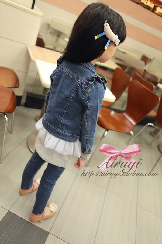 小孩麻豆 秋季童装 <em>女童牛仔外套</em> 牛仔服 - 阿里