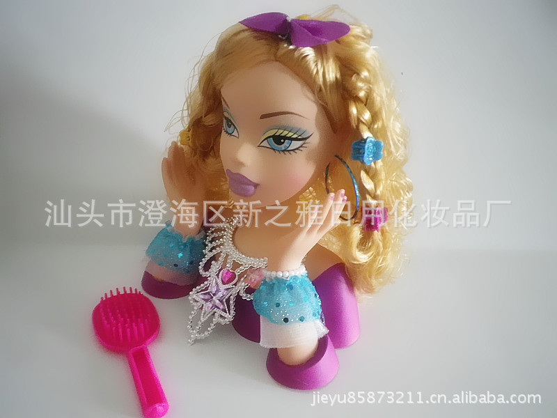 芭比玩具批发 芭芘娃娃<em>化妆</em>头 娃娃玩具批发 大