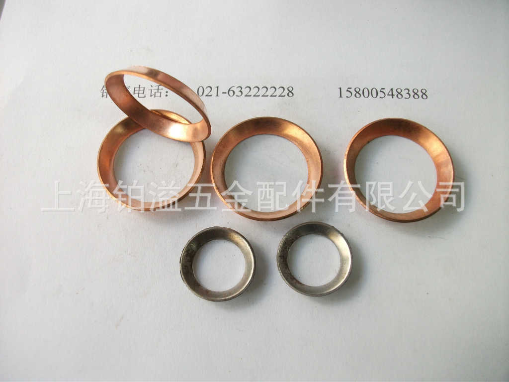 密封垫片-密封垫圈 材质有紫铜 四氟 红钢纸 垫